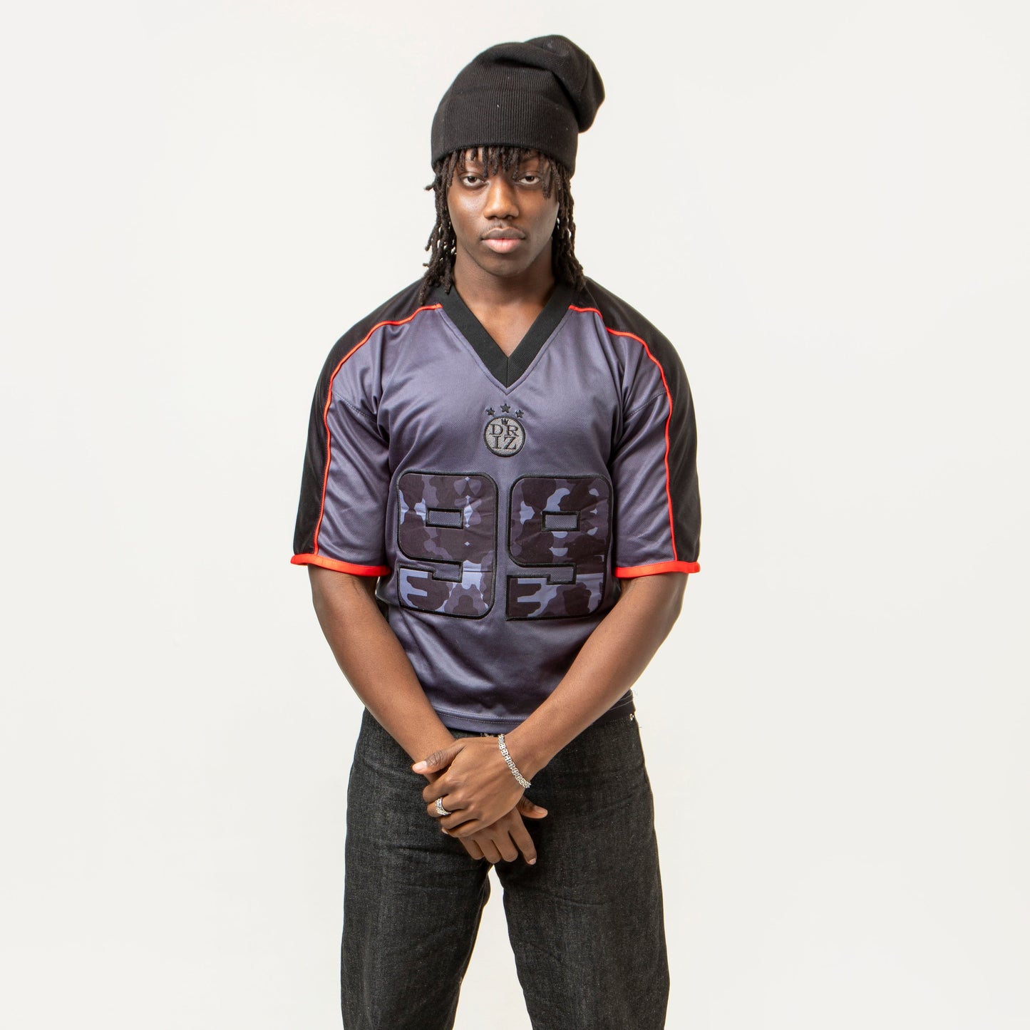 '99'Camo Jersey - Black